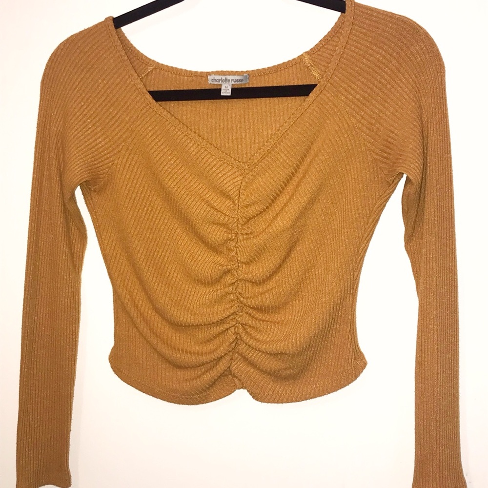 Long sleeve crop top